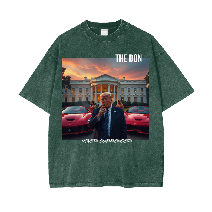 The Don Who Never Surrender, 250G Oversized Acid Washed Tee