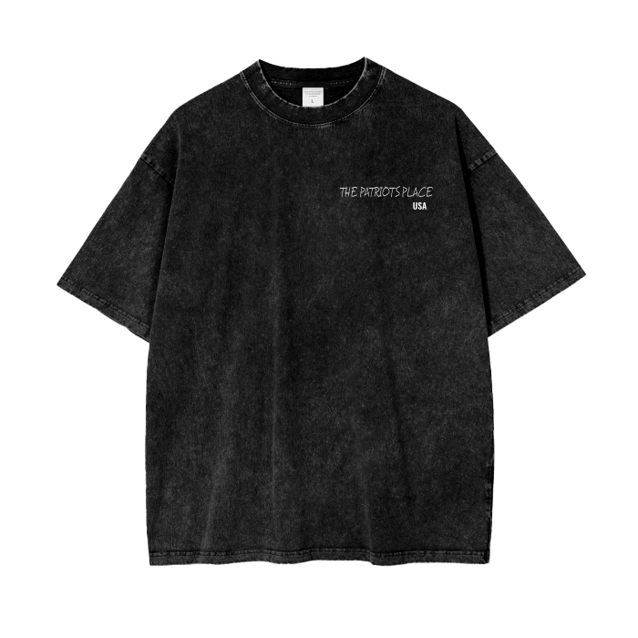 Land Of The Free, 250G Oversized Acid Washed Tee