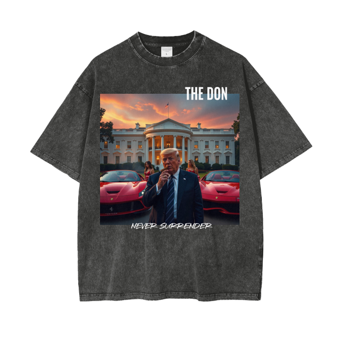The Don Who Never Surrender, 250G Oversized Acid Washed Tee