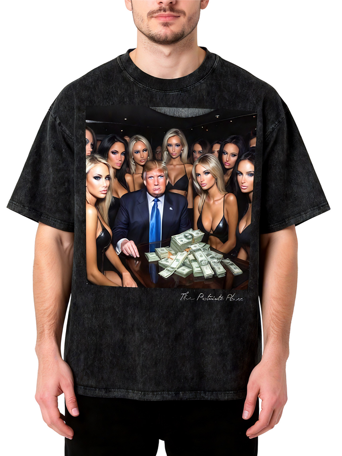 Trump's Angels, 250G Oversized Acid Washed Tee
