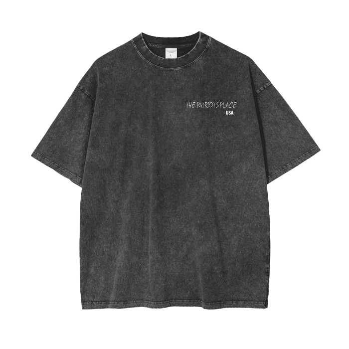 Land Of The Free, 250G Oversized Acid Washed Tee