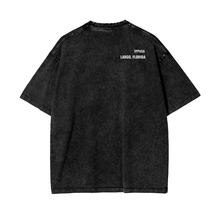 Mar A Largo, 250G Oversized Acid Washed Tee