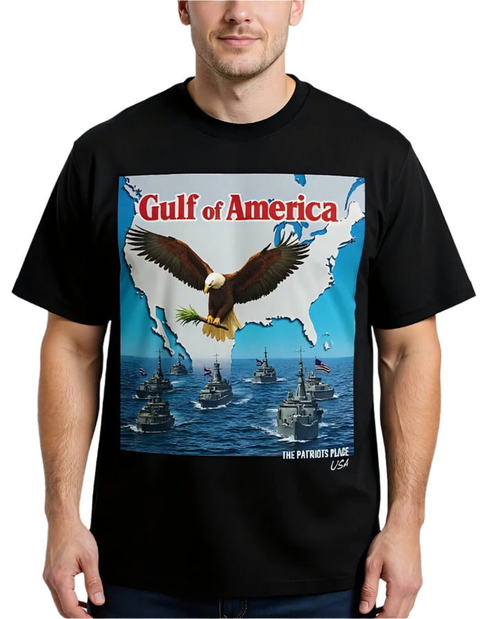 Gulf Of America, 425G Heavyweight Shoulder Tee
