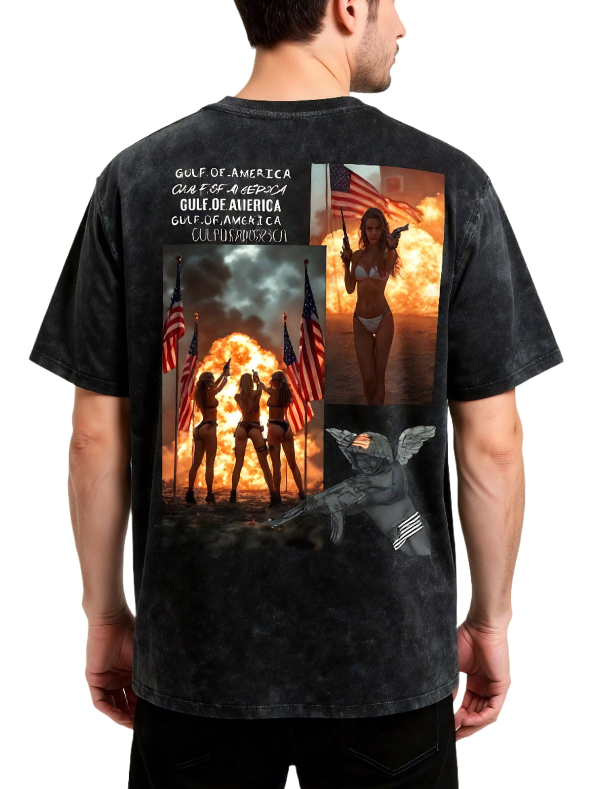 Battle For The Gulf, 250G Oversized Acid Washed Tee