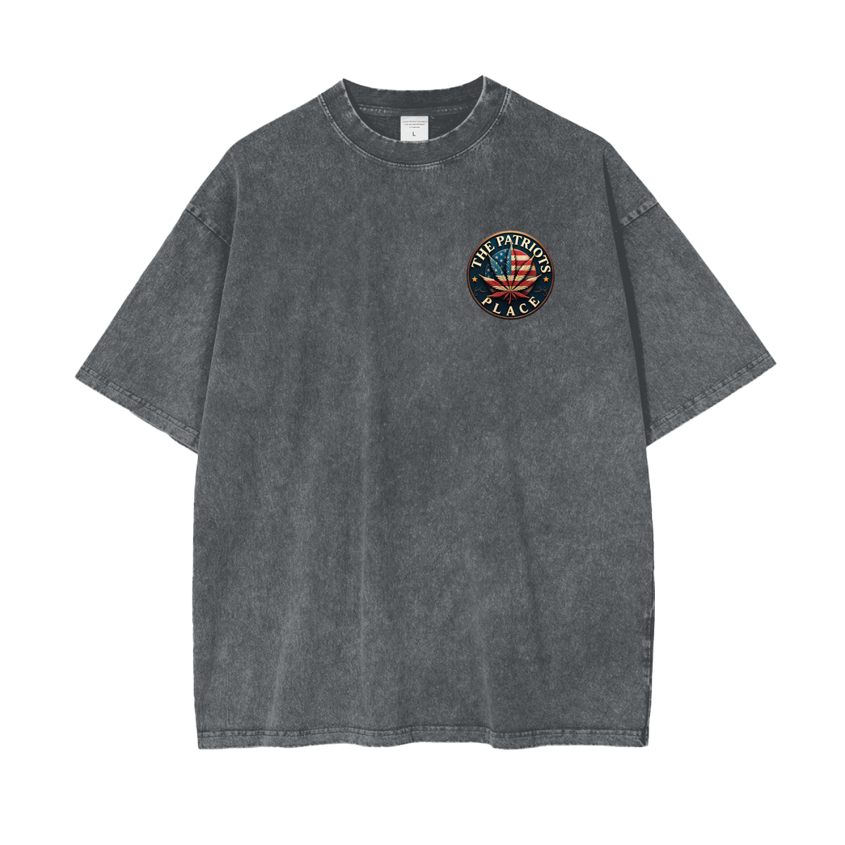 Obomba "Hope & Dope" Acid Wash Oversize Tee -Back Design