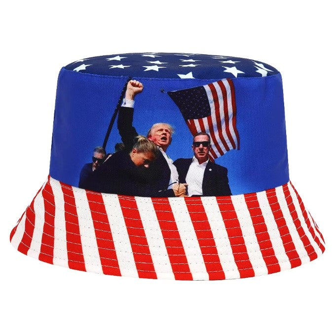 FIGHT! FIGHT! FIGHT! USA Flag Bucket Hat