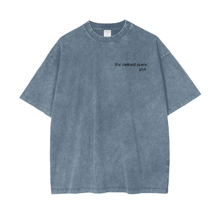 Fortune Favors The Brave Acid Wash Oversize Tee