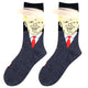 Trump Socks with Hair Trump Face Compression Socks Soft Funny Wig Socks Fashion Street Style Socks for Outdoor Sports