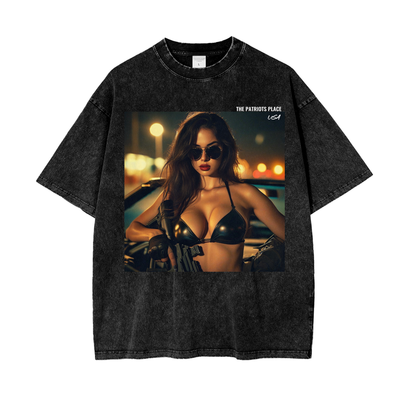 Mission Impossible, 250G Oversized Acid Washed Tee