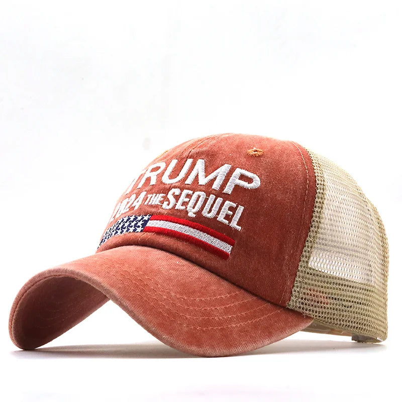 Trump 2024 The Sequel Embroidered Mesh Hat