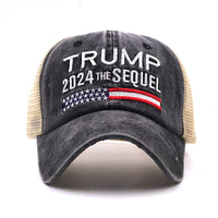 Trump 2024 The Sequel Embroidered Mesh Hat