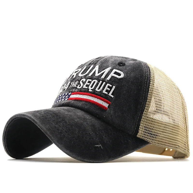 Trump 2024 The Sequel Embroidered Mesh Hat