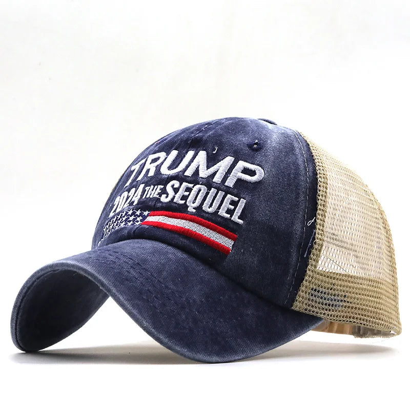 Trump 2024 The Sequel Embroidered Mesh Hat