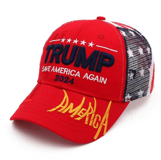 Take America Back Trump Deluxe Red Embroidered Hat