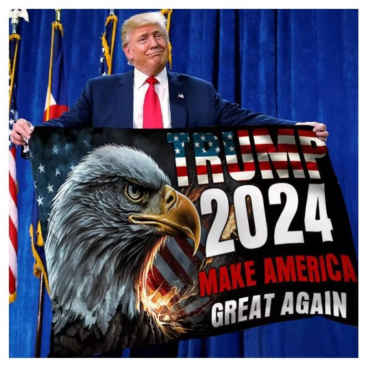 Trump 2024 MAGA Eagle Flag (3 x 5ft)