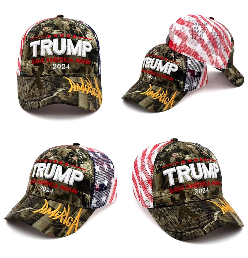 Take America Back Trump Deluxe Camo Embroidered Hat