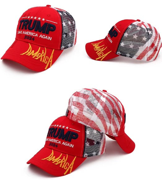 Take America Back Trump Deluxe Red Embroidered Hat