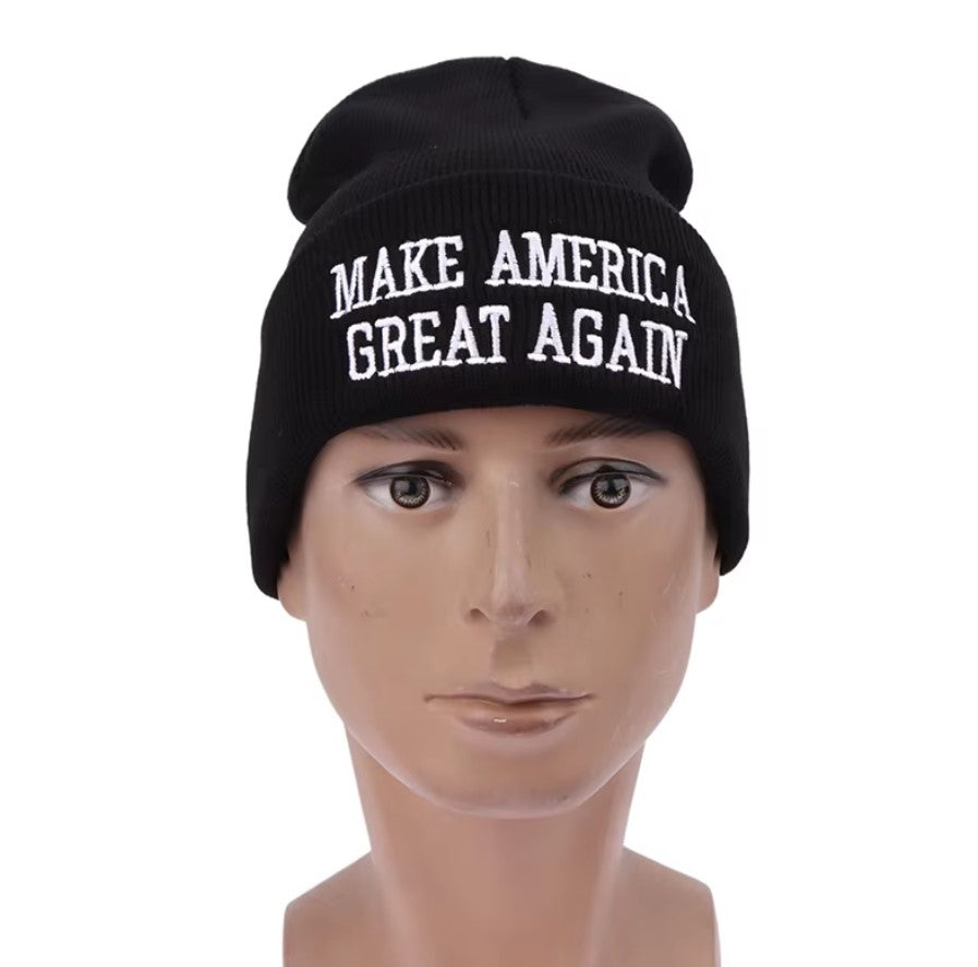 Black MAGA Beanie