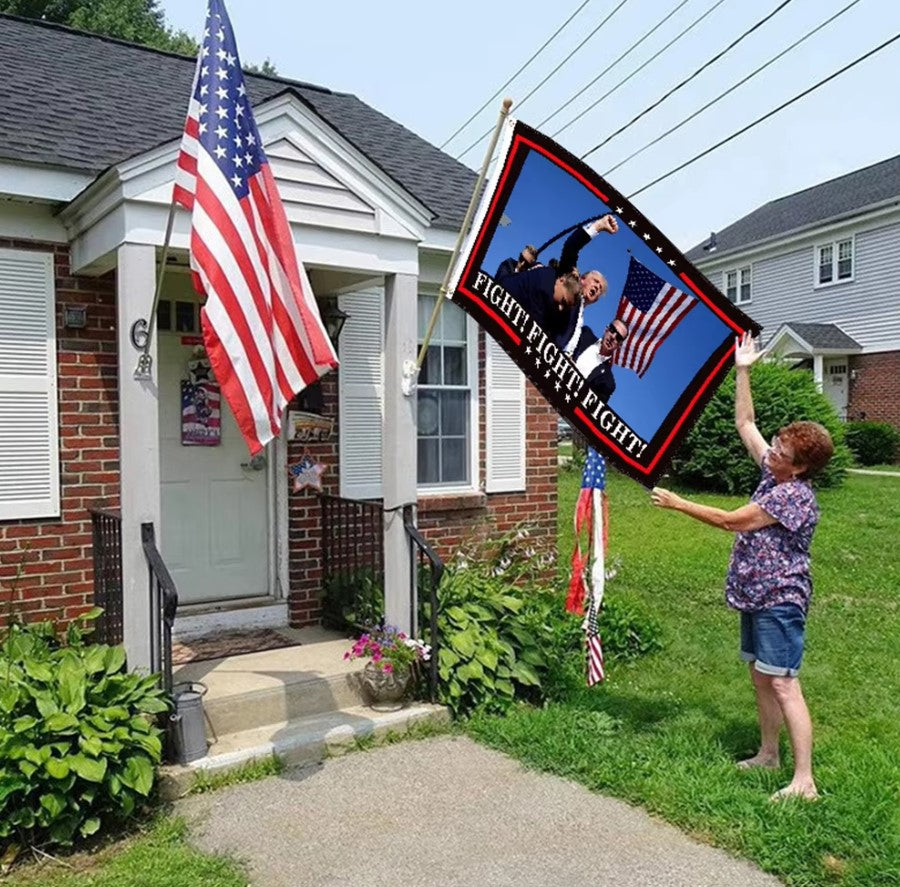 Trump FIGHT! FIGHT! FIGHT! Flag (3 x 5ft)