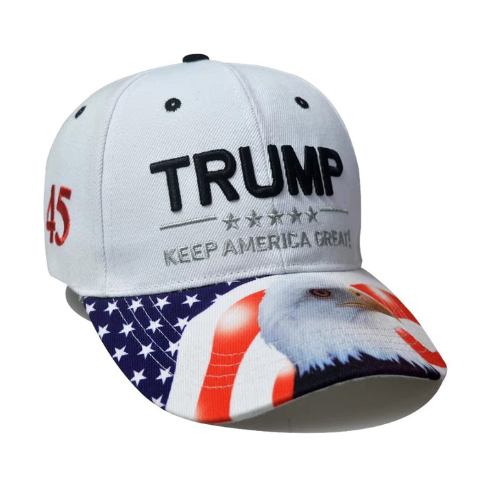 Keep America Great Trump Eagle Hat White