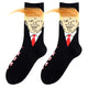 Trump Socks with Hair Trump Face Compression Socks Soft Funny Wig Socks Fashion Street Style Socks for Outdoor Sports