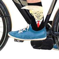 Trump Socks with Hair Trump Face Compression Socks Soft Funny Wig Socks Fashion Street Style Socks for Outdoor Sports